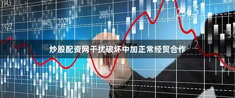 炒股配资网干扰破坏中加正常经贸合作