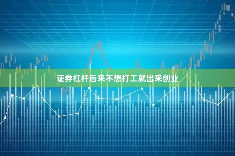 证券杠杆后来不想打工就出来创业